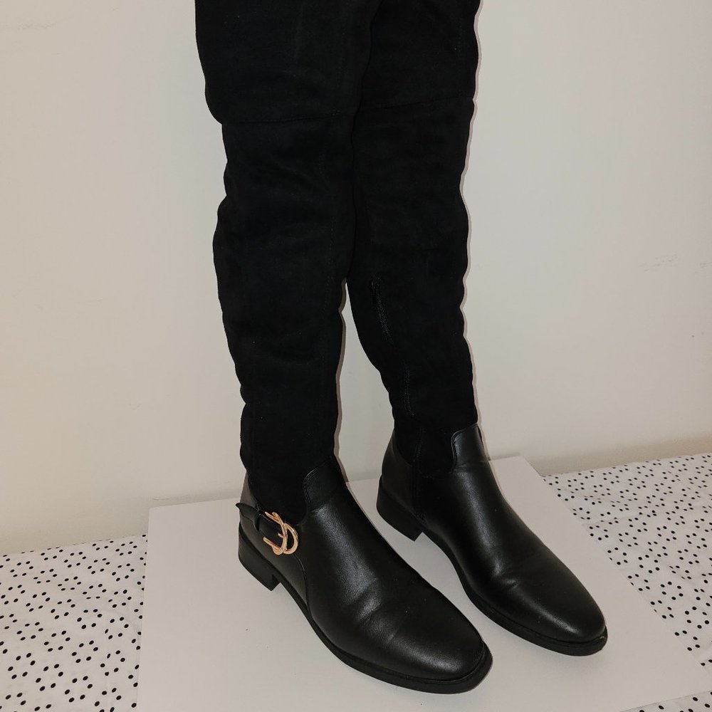 Black Over-The-Knee Boot